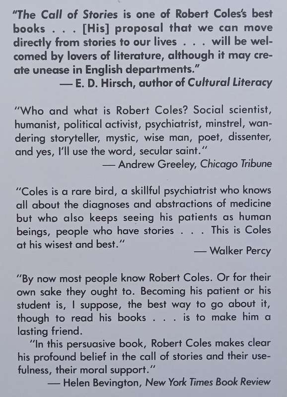 The Call of Stories: Teaching and the Moral Imagination | Robert Coles
