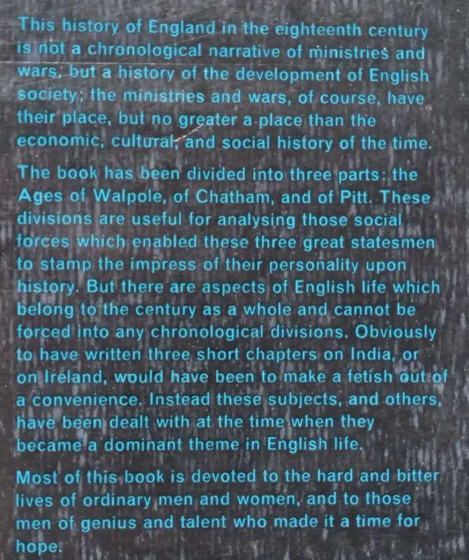 England in the Eighteenth Century | J. H. Plumb