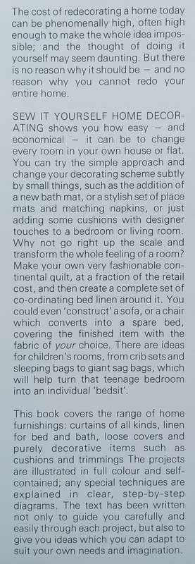 Sew it Yourself: Home Decorating | Elizabeth Longley (Ed.)
