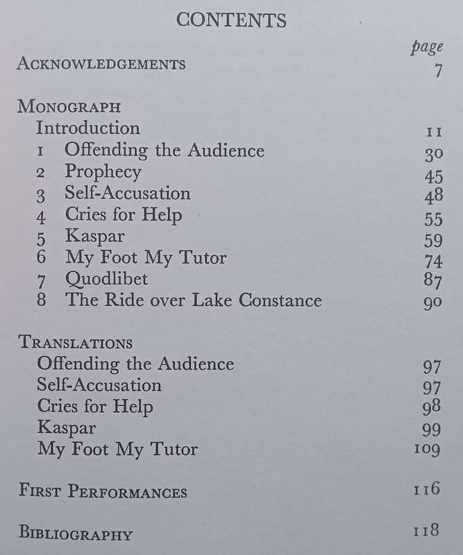 Peter Handke: Theatre and Anti-Theatre | Nicholas Hern