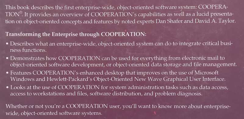 Transforming the Enterprise through Cooperation: An Object-Orientated Solution | Dan Shafer & Dav...