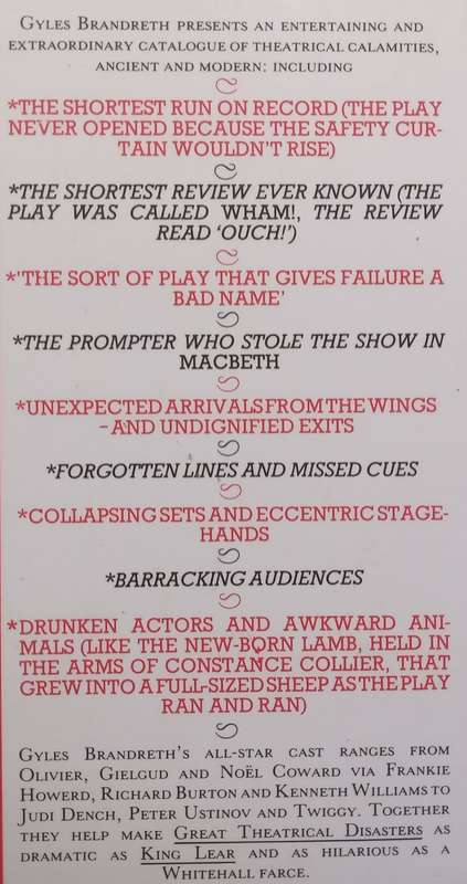 Great Theatrical Disasters | Gyles Brandreth