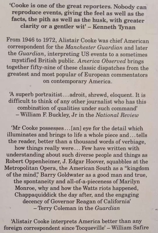 America Observed: The Newspaper Years of Alistair Cooke | Ronald A. Wells (Ed.)