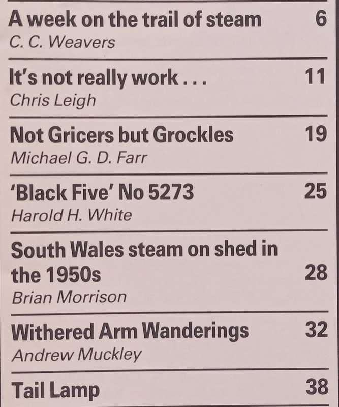 Steam Days (October-December 1988)