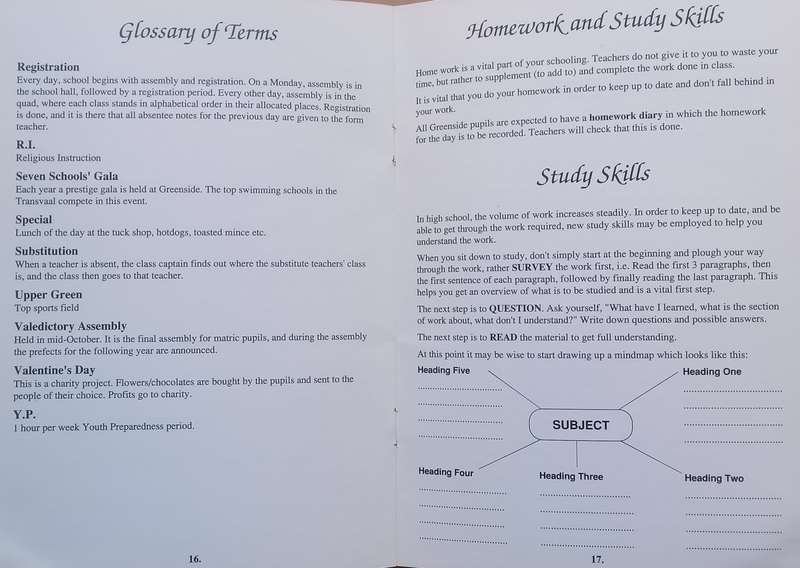 Greenside High School Standard 6 Orientation Brochure