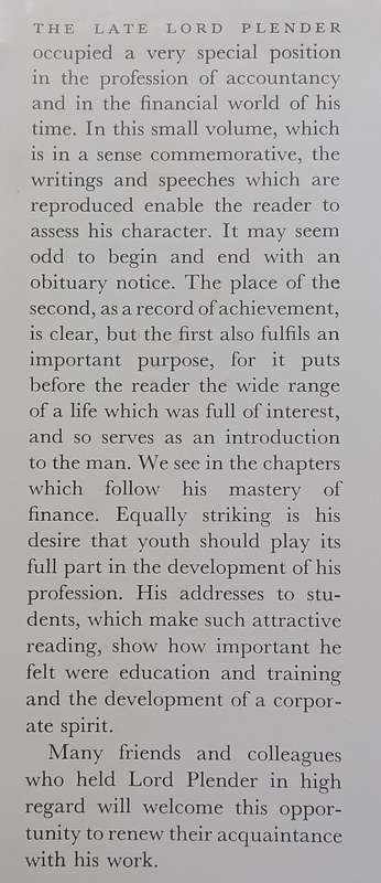 Some Writings and Speeches | Lord Plender