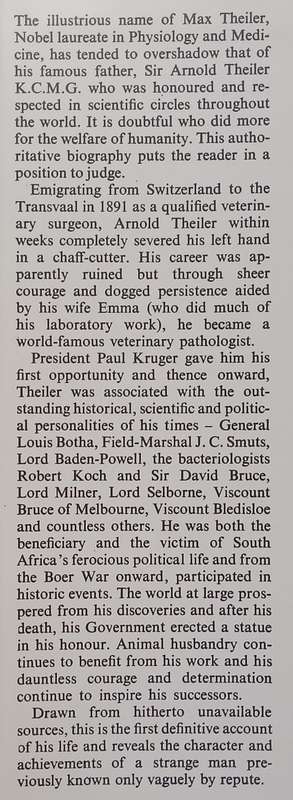 There Was a Man: The Life and Times of Sir Arnold Thieler KCMG of Onderstepoort | Thelma Gutsche