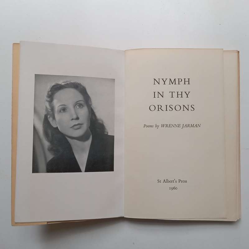 Nymph in thy Orisons: Poems (Limited Edition) | Wrenne Jarman
