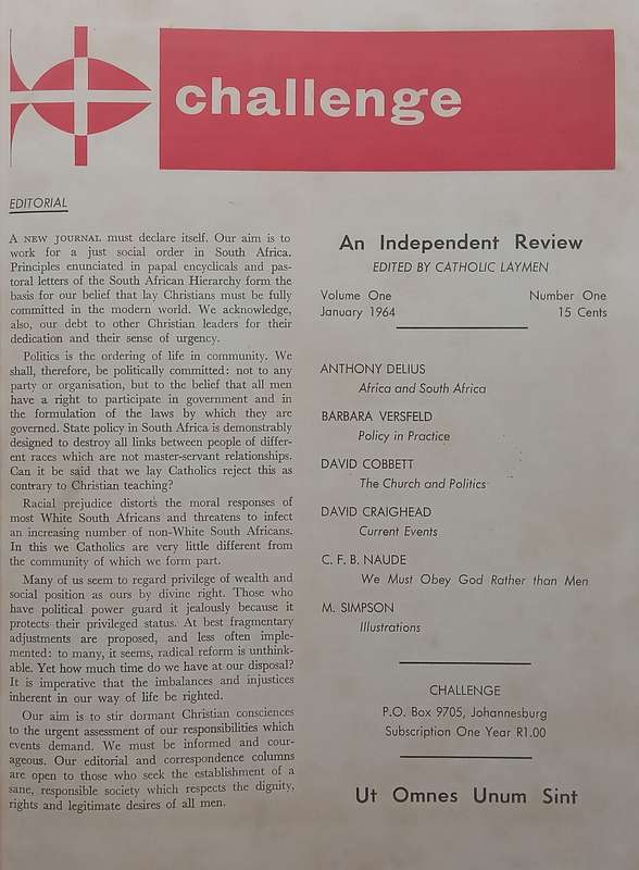 Challenge: An Independent Review (Vol. 1, No. 1  Vol. 6. No. 1)