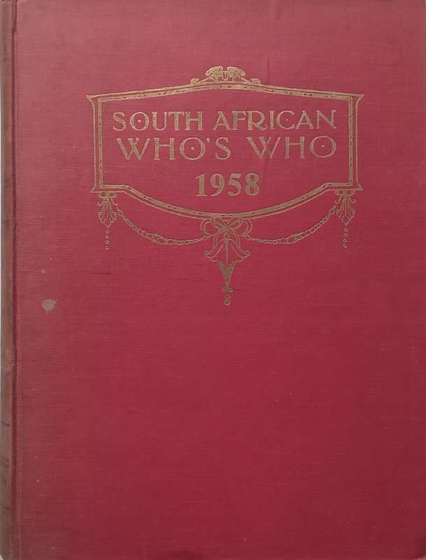 South African Whos Who, 1958