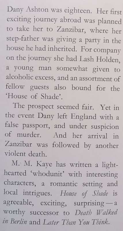House of Shade (First Edition, 1959) | M. M. Kaye