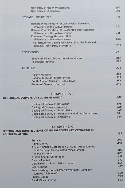 A Century of Geological Endeavour in Southern Africa, 1895-1995 | C. R. Anhaeusser (Ed.)