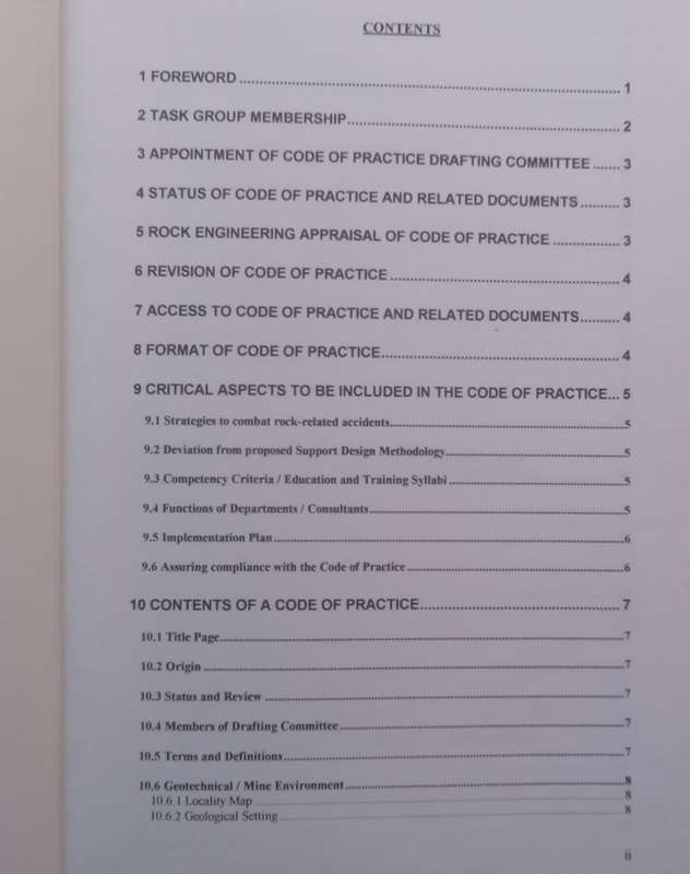 Mine Health and Safety Inspectorate: Guideline for the Compilation of a Mandatory Code of Practice