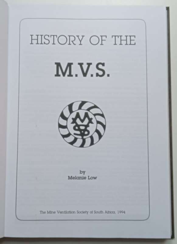 A History of the M.V.S. (Mine Ventilation Society of SA) | Melanie Low