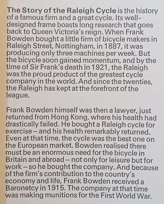 The Story of the Raleigh Cycle | Gregory Houston Bowden