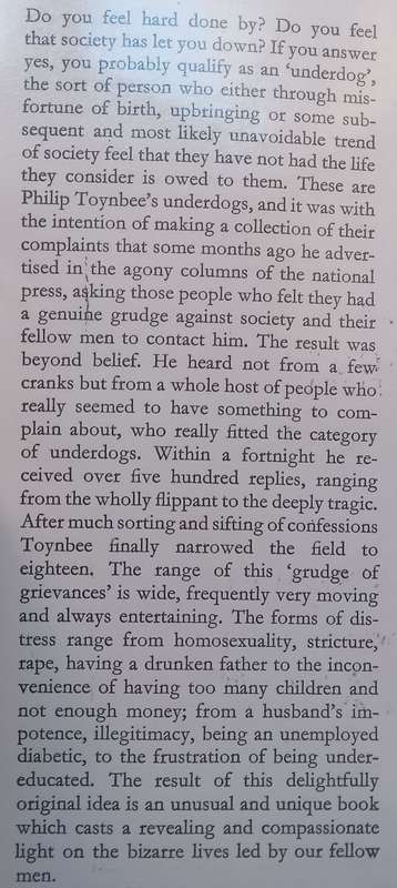 Underdogs: A Symposium of Social Grievances Told First Hand | Philip Toynbee (Ed.)