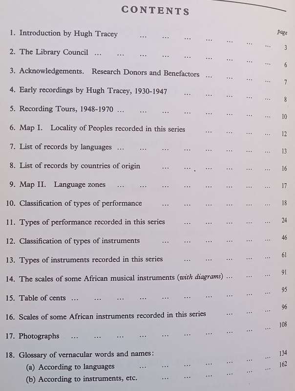 Catalogue of the Sounds of Africa Series (2 Vols.) | Hugh Tracey