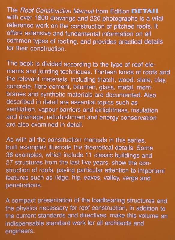 Roof Construction Manual: Pitched Roofs | Eberhard Schunck, et al.