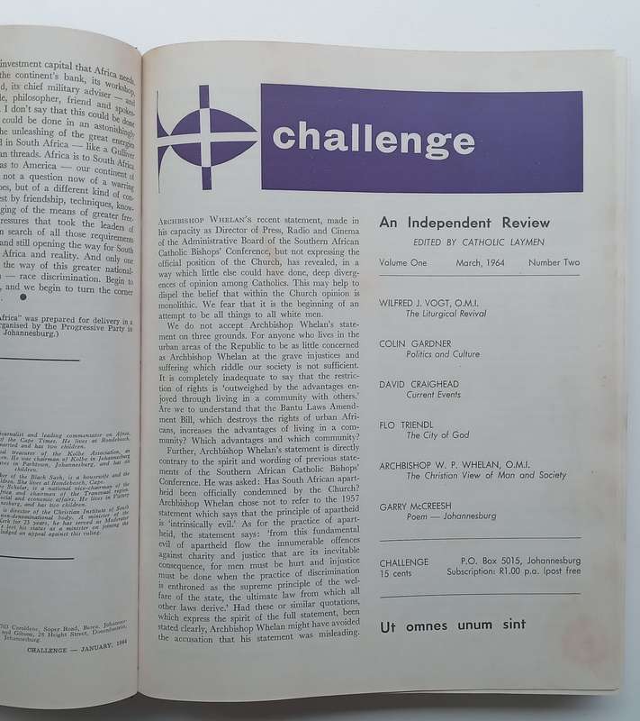 Challenge: An Independent Review (Vol. 1, No. 1  Vol. 6. No. 1)