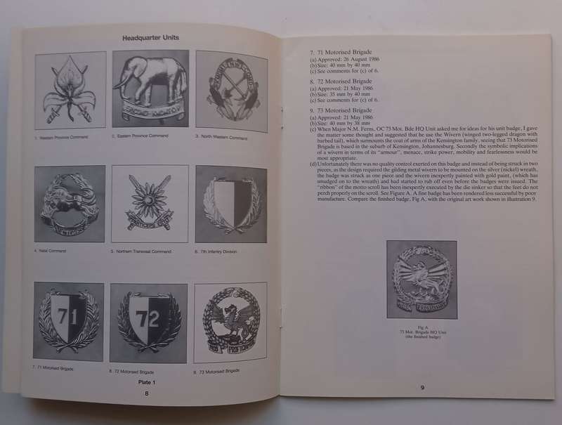 The Affiliation Cap Badges of the South African Defence Force, 1984 to Date (Limited Ed.) | P. K....