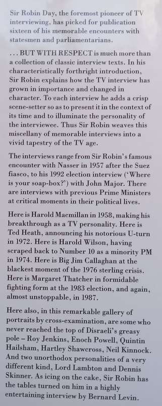 ...But With Respect: Memorable Interviews with Statesmen and Parliamentarians | Sir Robin Day