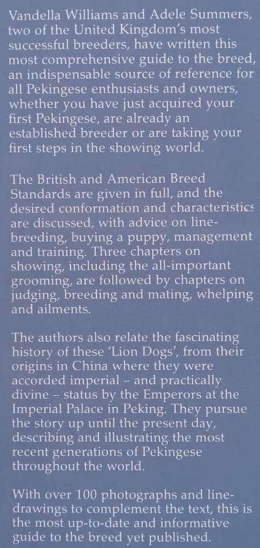 Pekingese: An Owners Guide | Vandella Williams & Adele Summers