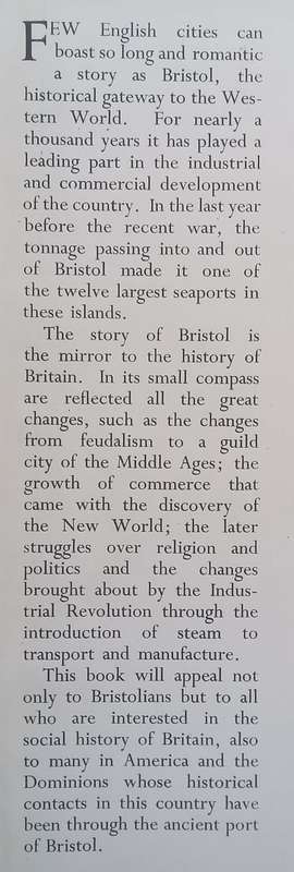 English City: The Growth and the Future of Bristol (Published 1945)