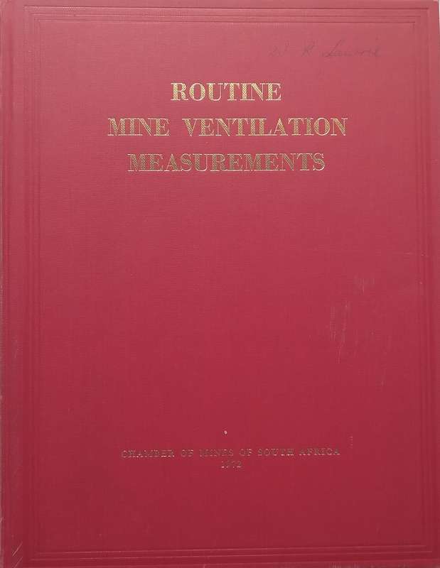 Routine Mine Ventilation Measurements
