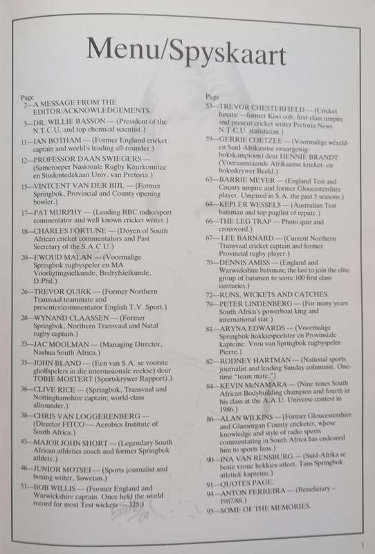Personalities from the World of Sport (Inscribed by Anton Ferreira)