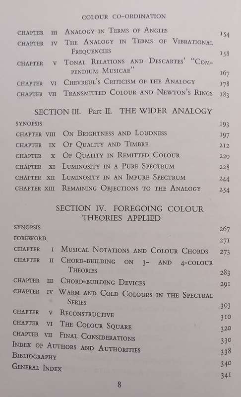 Colour Co-Ordination (On Synesthesia, Published 1940) | M. Sargant-Florence