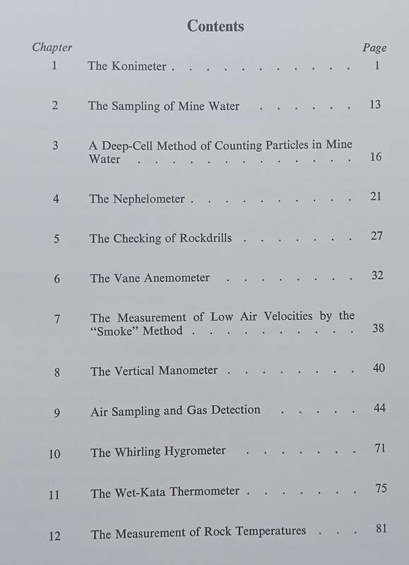 Routine Mine Ventilation Measurements
