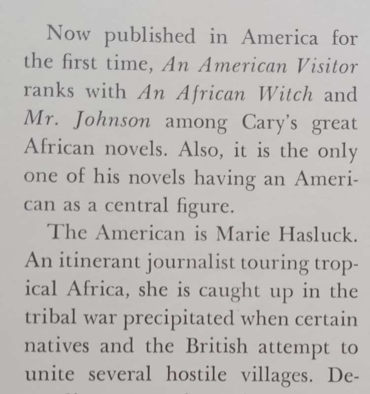 An American Visitor (Hardcover) | Joyce Cary