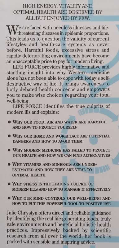 Life Force: The Secrets of High Energy and Optimal Health | Julie Chrystyn