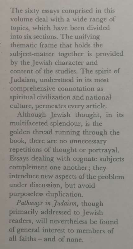 Pathways in Judaism: Selected Essays on Jewish Themes (Inscribed by Author) | Israel Abrahams