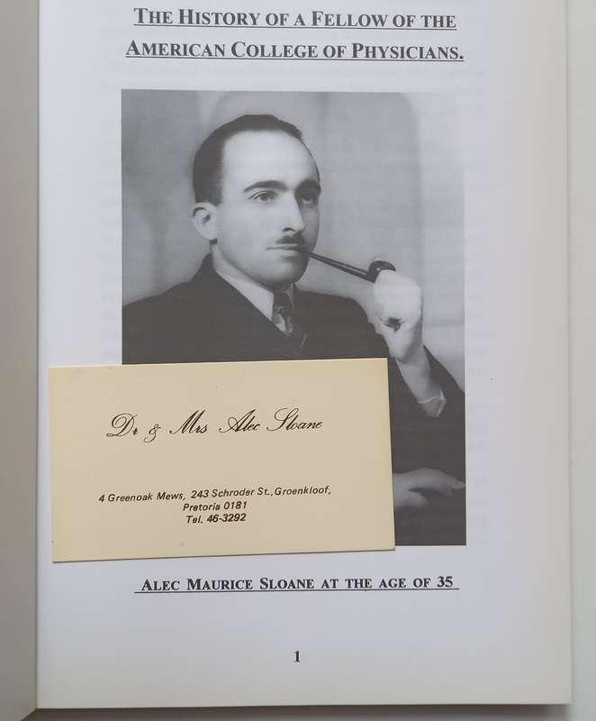 The History of a Fellow of the American College of Physicians (With Business Card) | Alec Sloane