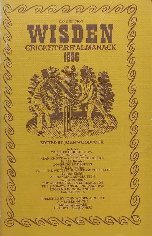 Wisden Cricketers Almanack 1986 | John Woodcock (Ed.)