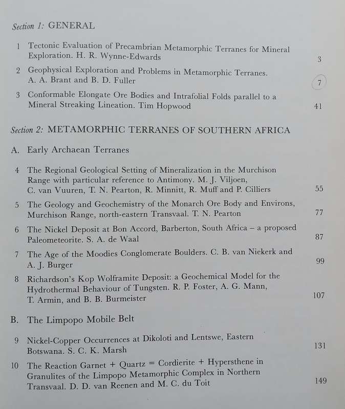 Mineralization in Metamorphic Terranes: Papers Presented at Geokongres 75 in Stellenbosch |...
