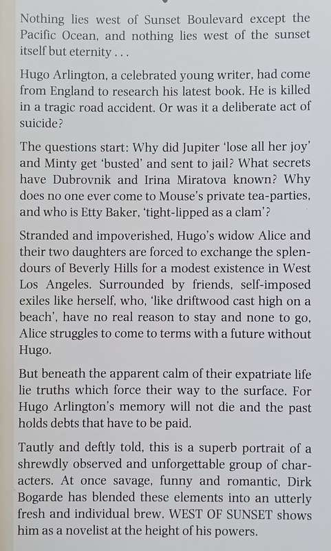 West of Sunset (Hardcover) | Dirk Bogarde