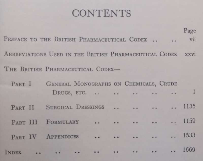 The British Pharmaceutical Codex 1934