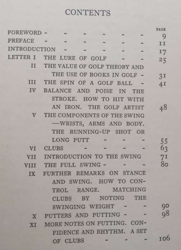 Golf From a New Angle: Being Letters from a Scratch Golfer to His Son at College (Published 1934)...