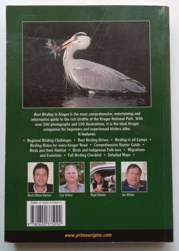Prime Origins Guide to Best Birding in Kruger (Inscribed by Authors) | Brett Hilton-Barber & Lou ...