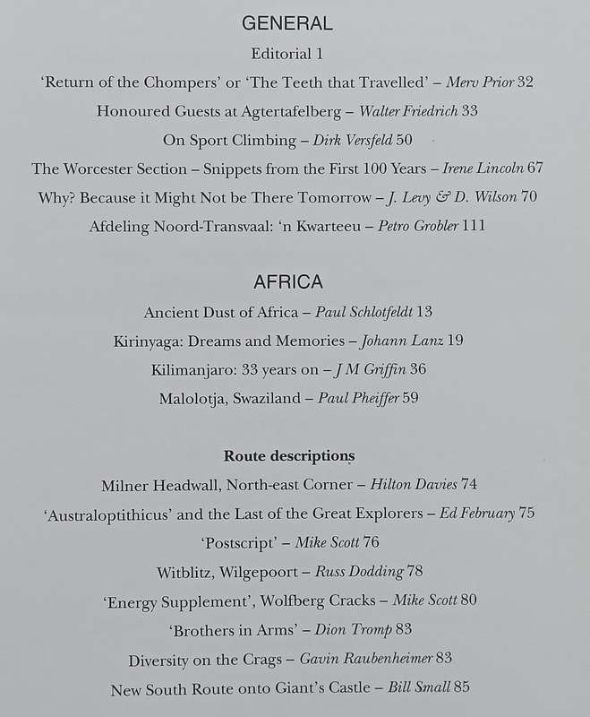 The Journal of the Mountain Club of South Africa (No. 96, 1993)