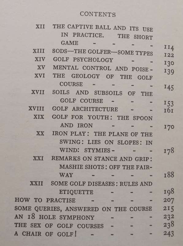 Golf From a New Angle: Being Letters from a Scratch Golfer to His Son at College (Published 1934)...