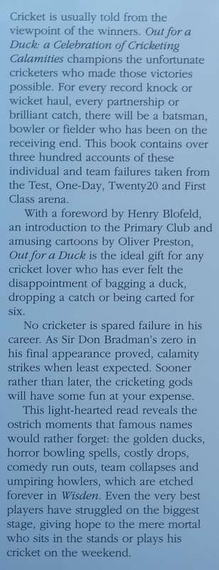 Out for a Duck: A Celebration of Cricketing Calamities | Ian Valentine