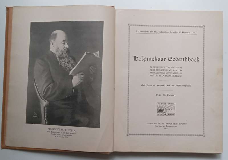 Helpmekaar Gedenkboek (Early Afrikaans, Published 1918)