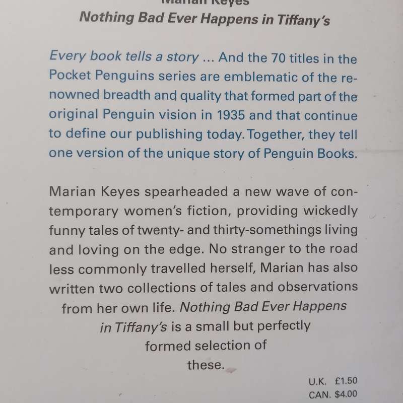 Nothing Bad Ever Happens in Tiffanys | Marian Keyes