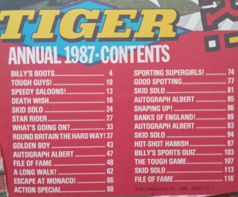 Tiger Annual 1987