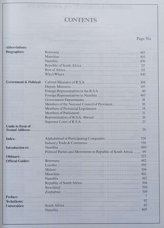 Whos Who of Southern Africa, 1999 | Sandra Hayes (Ed.)