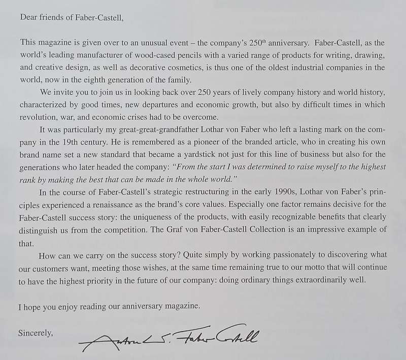 Faber-Castell Anniversary, 1761-2001