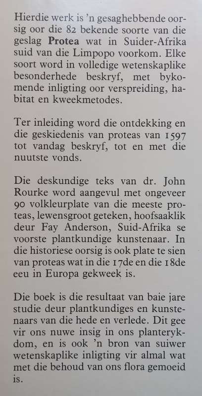 Die Proteas van Suider-Afrika (Afrikaans) | J. P. Rourke